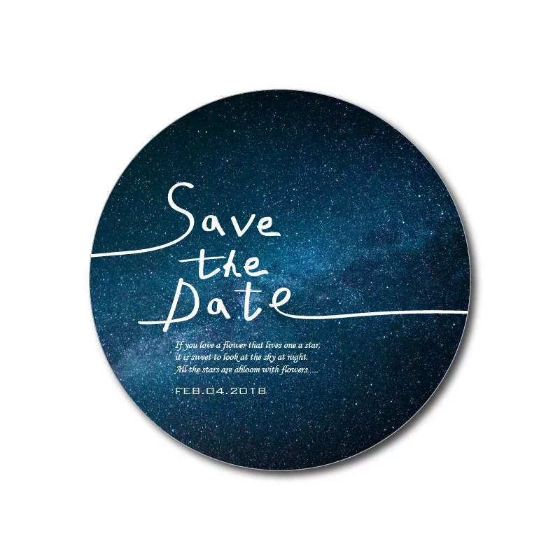 SP101 圓形喜帖-星際情緣 wedding invitation SP101 1 20180104