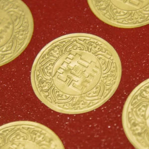 信封、燙金與貼紙 30 圓形金箔貼紙 20180306