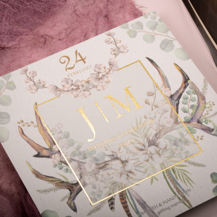 wedding invitation RT106 燙金 20190123