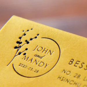 信封、燙金與貼紙 13 奢華金-燙黑金